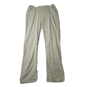 Soft Surroundings Nylon Blend‎ Womens Size Small Khaki Bootcut Pull On Pants